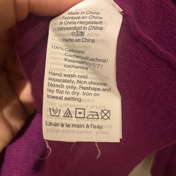 J. Crew Purple Long Sleeve Tee Relaxed Fit - Picture 5 of 5